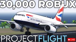 30,000 ROBUX LANDING COMPETITION IN PROJECT FLIGHT ROBLOX..
