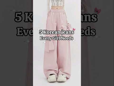 5 Korean jeans #fashion #shorts #youtubeshorts #viral #trending #aesthetic #ytshorts #korean #yt
