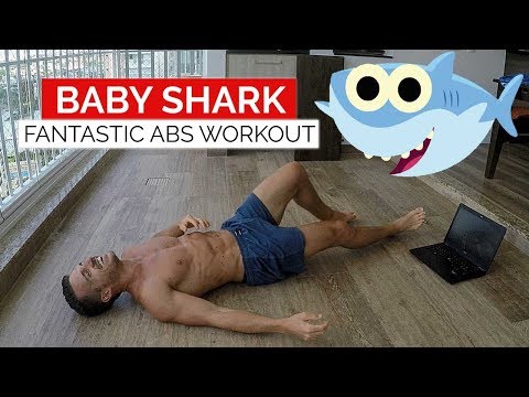 Personal Trainer does Baby Shark Abs Challenge | Gym Performance