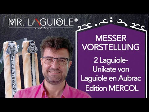 Taschenmesser Laguiole en Aubrac, Edition MERCOL 18 + 19, Handmade in France