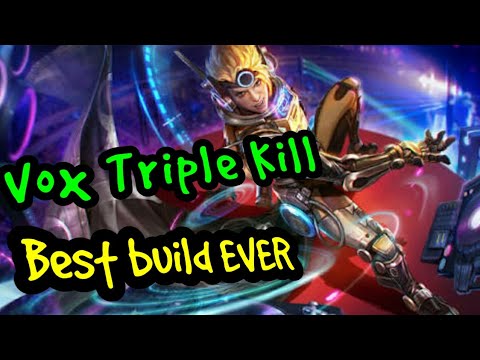Vox Vainglory Triple kill Gameplay 2017 Best build Weapon Power [lifesteal]