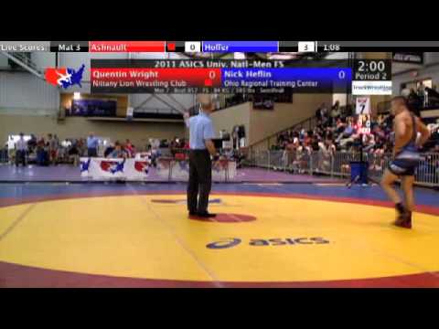 University Freestyle Semifinal 84kg - Quentin Wright vs. Nick Heflin
