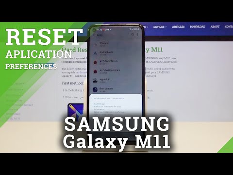 How to Reset App Preferences in Samsung Galaxy M11 – Restore Default App Settings