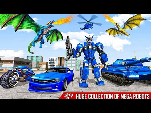 Dragon Robot Car Transforming Bike Robot:Multi Robot Transformation Game 2021 - Android Gameplay
