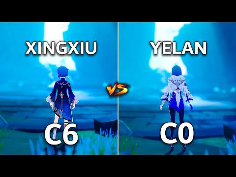 C0 Yelan vs C6 Xingqiu!! Who is the best ?? | Genshin Impact |