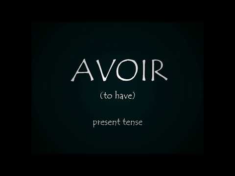 French verbs : 'avoir' (to have)