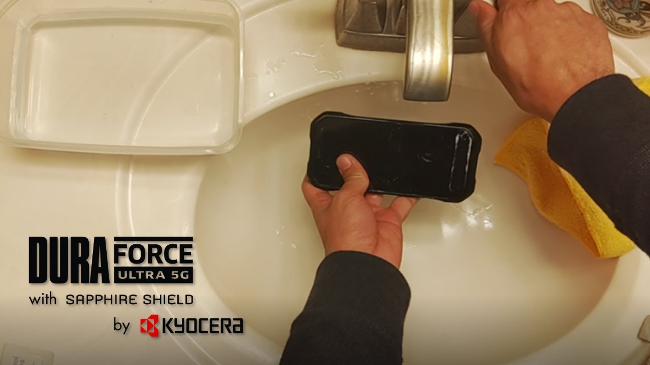 How to Clean Kyocera DuraForce Ultra 5G Smartphone with Soap and Water
