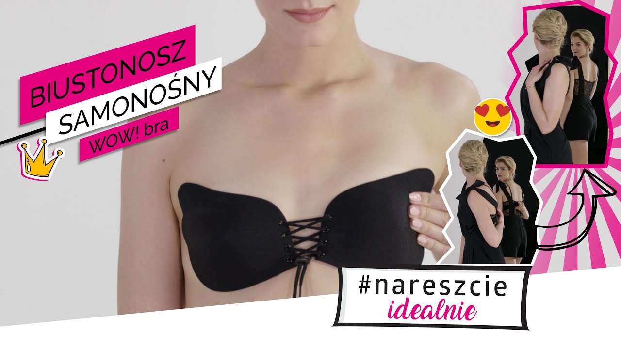Biustonosz samonośny z efektem push-up WOW!bra