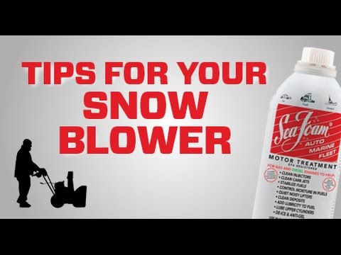 Sea Foam tips for your snow blower engine