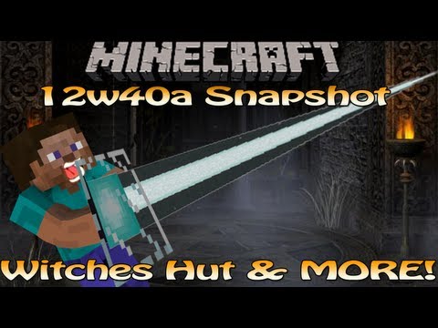 setosorcerer - Minecraft Snapshot 12w40a - Witch Hut - Swamp Slime Spawn - Flatland Tweeks & MORE!