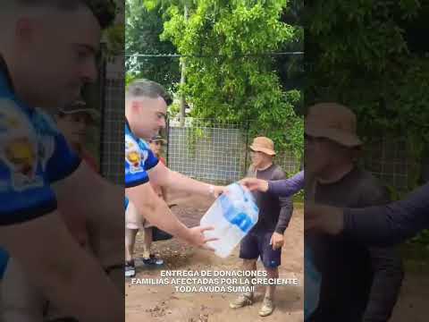 ayuda a los inundados en Puerto Vilelas Chaco .