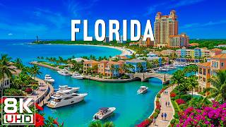 Florida 8K UHD | Tropical Paradise, White Sand Beaches & Ocean Beauty