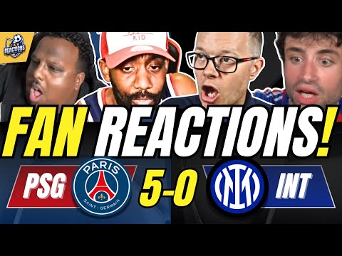 FANS SHOCKED REACTIONS TO PSG 5-0 INTER MILAN | CHAMPIONS LEAGUE FAN REACTIONS