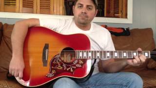 Copperhead road acoustic guitar lesson Steve earle