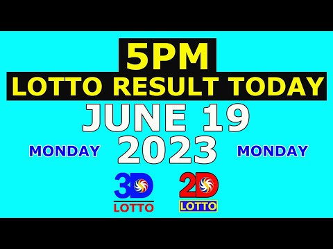 5pm Lotto Result Today June 19 2023 (Monday)