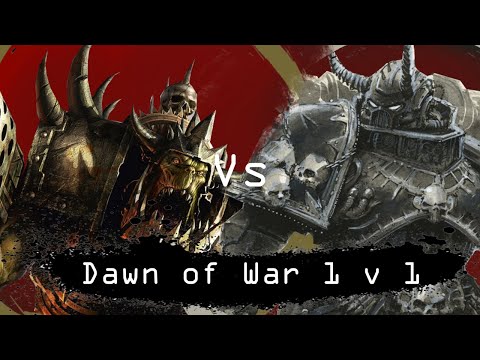 Dawn of War Soulstorm: 1 v 1 Orks (Master Yoba) vs Chaos Space Marines (DANTIST)