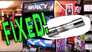 Atari PAPERBOY Arcade game FIXED with a 25 cent FUSE!