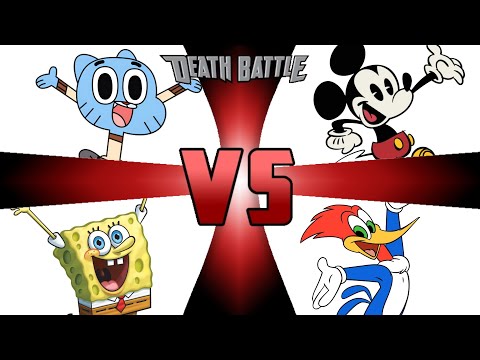 Gumball Vs Mickey Mouse Vs SpongeBob Vs Woody Woodpecker