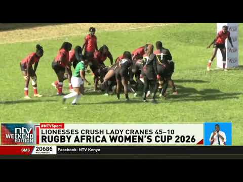 Kenya’s Lionesses beat Uganda Lady Cranes 45–10 in an entertaining East African rugby derby
