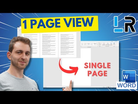 MS Word: Show only one page ✅ 1 MINUTE
