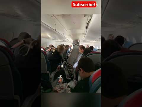 TURBULENCE caught on camera! #panic #turbulence #shorts