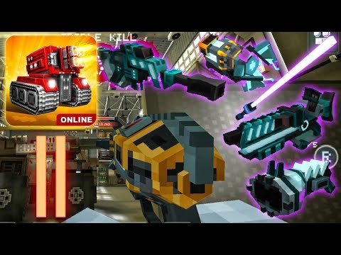 Blocky Cars Online - Plasma Weapons & Space Sword,Electro-Gun (Gameplay Part 11)