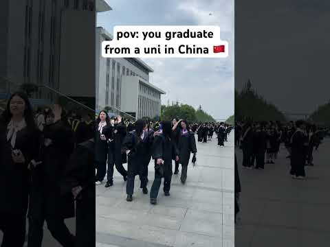STUDY IN CHINA: graduation #china #chinalife #studyabroad #studyinchina #shorts #studymotivation