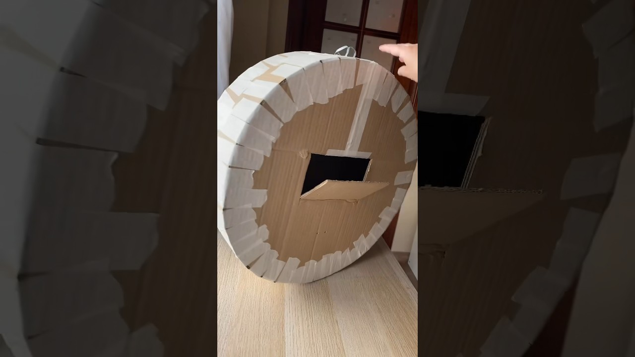 Cómo hacer una piñata con cartón reciclado en forma de tambor para fiestas y cumpleaños #hechoamano