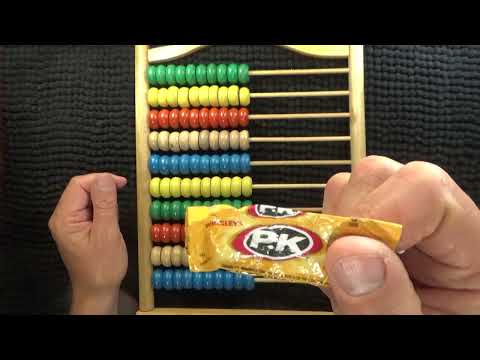 ASMR - Chewing Gum & Whispering - Abacus Discussion & Counting  - Australian Content