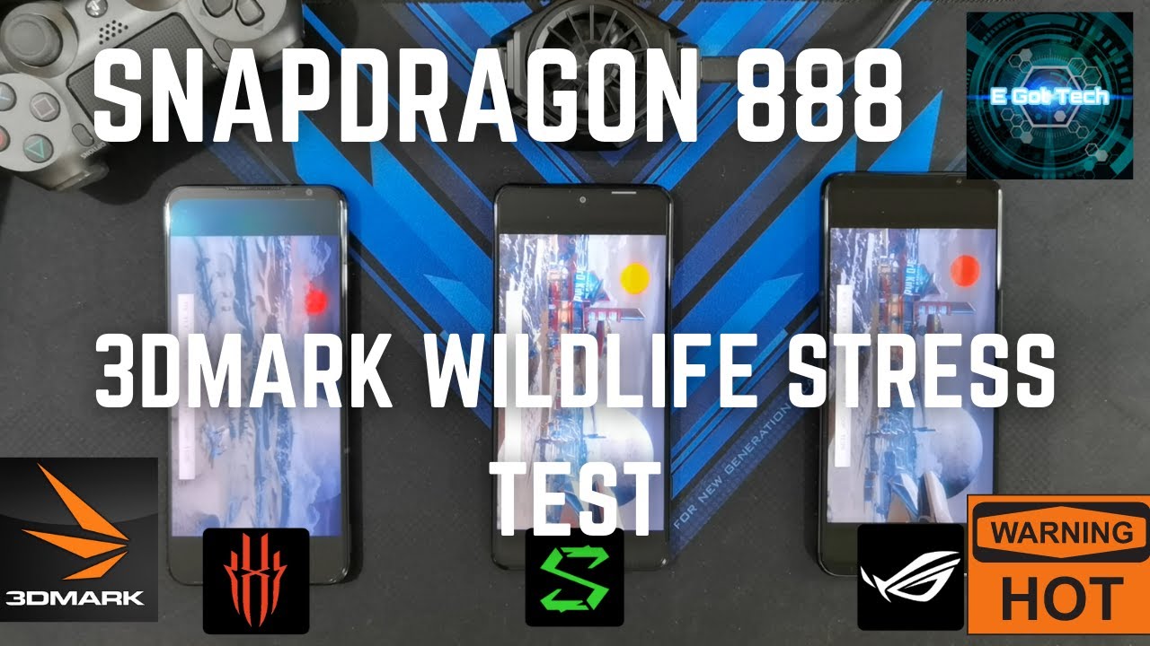 BLACK SHARK 4 PRO vs RED MAGIC 6 PRO vs ROG PHONE 5 3DMARK WILDLIFE STRESS TEST, tested with COOLER!