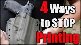 Concealed Carry| 4 Ways to STOP Printing| New Shooter Series
