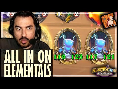 ALL IN ON ELEMENTALS! - Hearthstone Battlegrounds