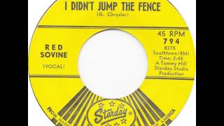 Red Sovine ~ I Didn&#39;t Jump the Fence