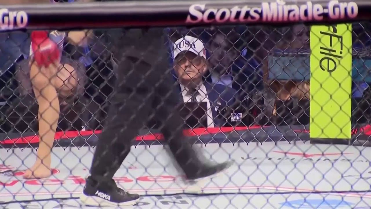 How Trump watched Topuria vs Gaethje UFC fight at the White House, from the first round to TKO