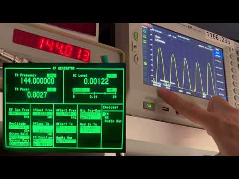 EA3HWU HP8920A vídeo 5 Generar RFI  AM y FM su ancho de banda.