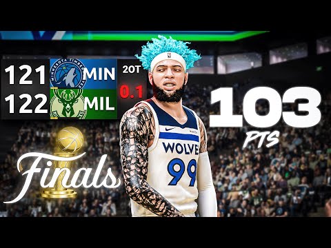 INSANE 103 PT Double OT Game In The NBA FINALS! NBA 2K25 MyCareer
