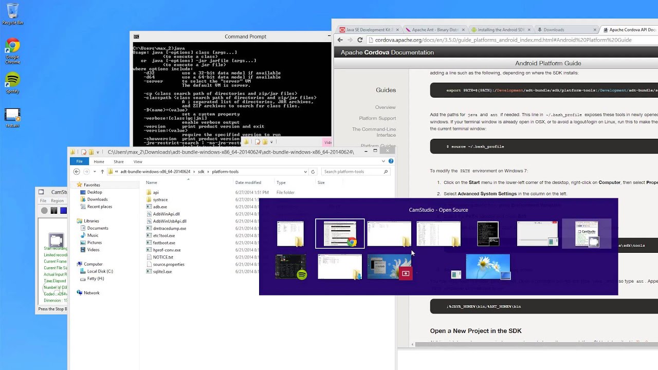 Installing Android and Cordova dependencies for Ionic Development