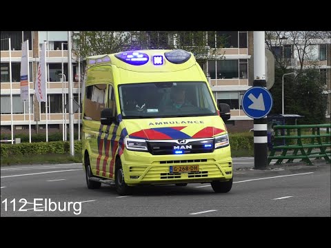 [MAN TGE] Ambulance 03-158 komt met spoed aan bij het Isala ziekenhuis in Zwolle