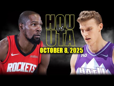 Houston Rockets vs Utah Jazz Full Game Highlights - October 8, 2025 | NBA Preseason