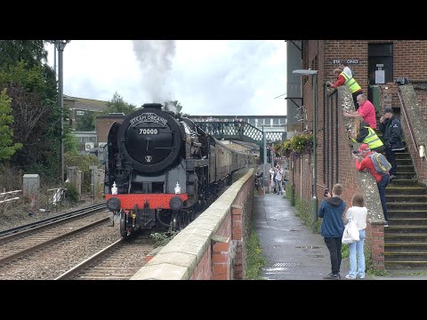 70000 Britannia heads to the Goodwood Revival on Steam Dreams Chichester Excursions - 08.09.24