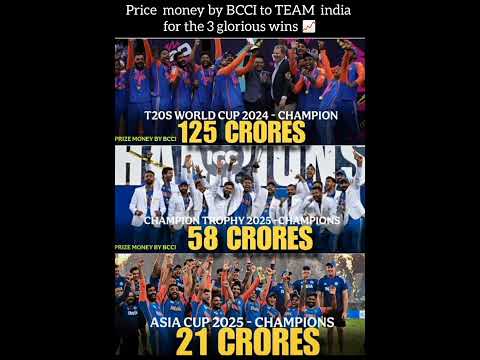 204 crores BCCI to team india for 2 glorious wins 🎊🔥