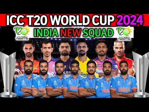 ICC T20 World Cup 2024 India Squad | Team India Final Squad | India Team For T20 World Cup 2024