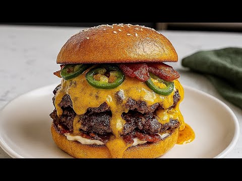 Fiery Jalapeno Popper Smash Burger