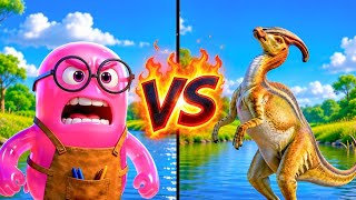 Jurassic Chaos! Can Sammy Escape the Dinosaurs?! 🦖😨