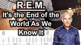 R.E.M. - It's the End of the World As We Know It | Guitar Tabs Tutorial