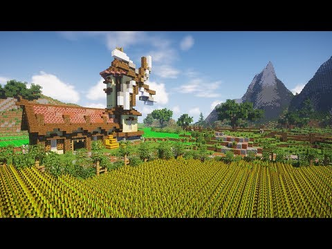 Transforming a Plains Biome | Minecraft Farm Build Timelapse [DOWNLOAD]