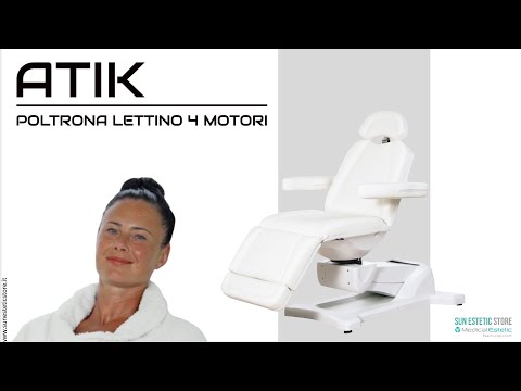 Atik poltrona lettino elettrica estetica 4 motori rotazione 90°