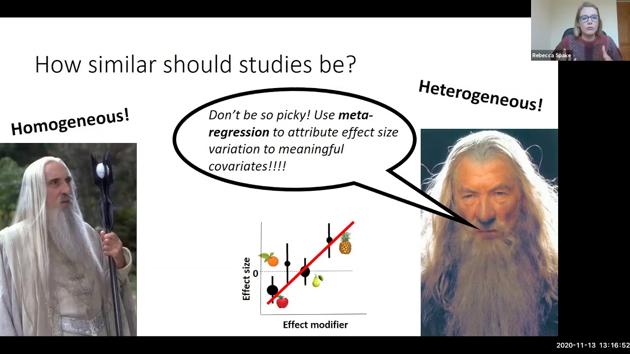 Dr Becks Spake: Data Synthesis for Ecological Evidence.