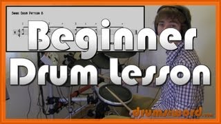 ★ Snare Drum Patterns (Part 1) ★ Beginner Drum Lesson | Learn How To Play Drums