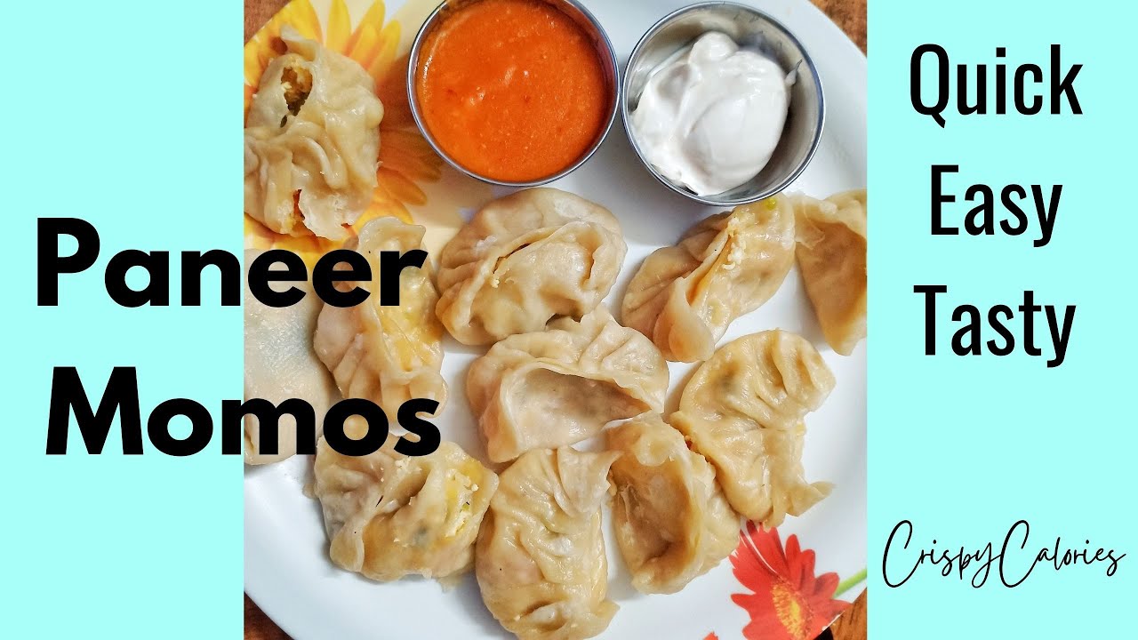 PANEER MOMOS AT HOME | पनीर मोमोज बनाये घर पे | EASY RECIPE FOR STREET STYLE MOMOS | @CrispyCalories